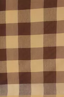 Brown woven blended cotton saree with blouse