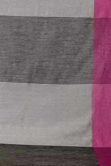 Purple woven blended cotton saree with blouse