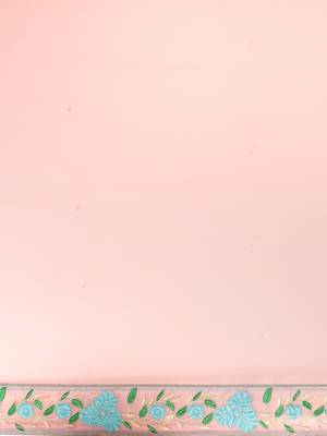 Pink embroidered georgette saree with blouse 3