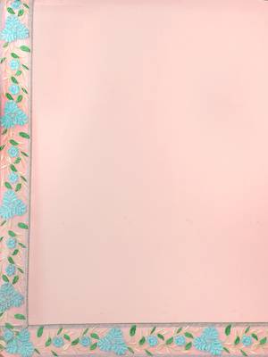 Pink embroidered georgette saree with blouse 4