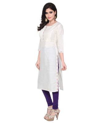 Stylish Embroidery Silk Kurtis 3