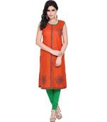 Hand Block Printed Self Design Kurti