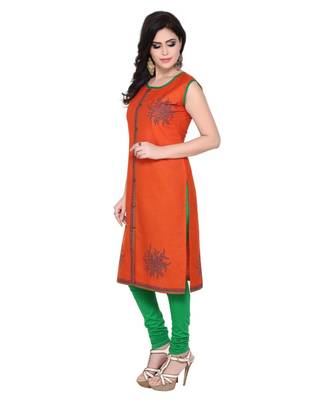 Hand Block Printed Self Design Kurti 3