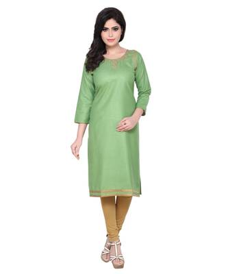 Kasab Neck Embroidered Kurti 1