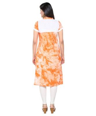Printed Rayon Chicken Body Kurti 2