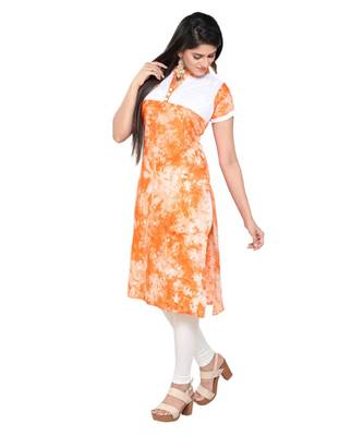 Printed Rayon Chicken Body Kurti 3