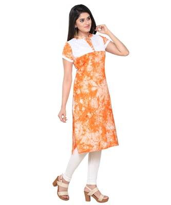 Printed Rayon Chicken Body Kurti 4