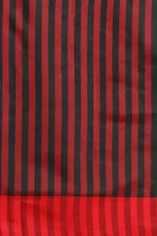 Black woven blended cotton saree with blouse