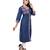 One side Pattern Denim ladies Kurti