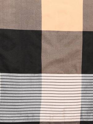 Black woven blended cotton saree with blouse 3