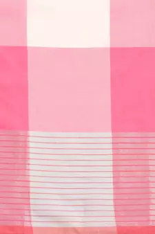 Pink woven blended cotton saree with blouse