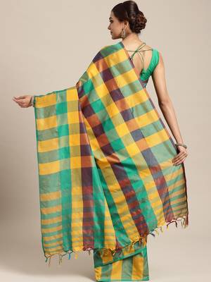 Purple woven uppada silk saree with blouse 2