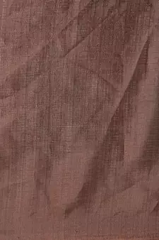 Brown printed art silk saree with blouse