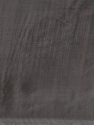 Black printed art silk saree with blouse 5