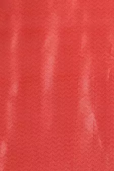 Red printed art silk saree with blouse