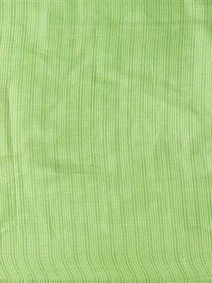 Green printed art silk saree with blouse 5