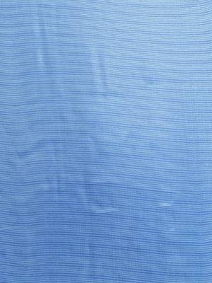 Blue printed art silk saree with blouse 5