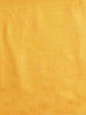 Yellow printed art silk saree with blouse 5
