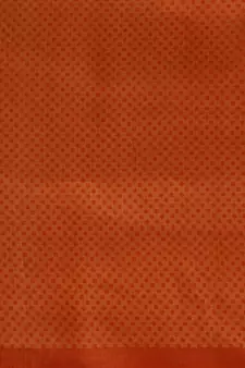 Orange printed art silk saree with blouse