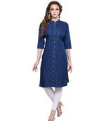Alluring Denim handcrafted  Kurti