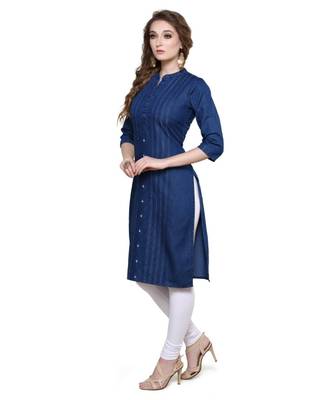 Alluring Denim handcrafted  Kurti 3