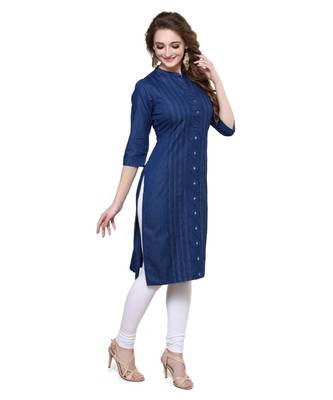 Alluring Denim handcrafted  Kurti 4