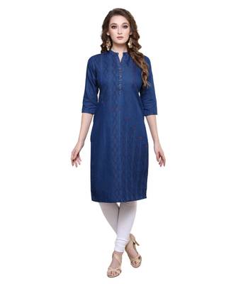 Adorable Handcrafted Denim Kurti 1