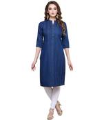 Adorable Handcrafted Denim Kurti