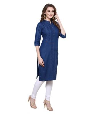 Adorable Handcrafted Denim Kurti 3