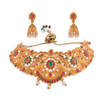 Temple Choker Necklace Sets 4