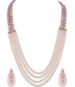 White pearl necklace-sets