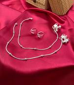 Silver anklets