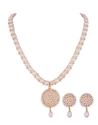 White pearl necklace-sets 2