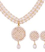 White pearl necklace-sets