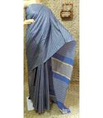 blue Kataan staple soft silk handloom saree  