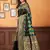 Black woven banarasi saree with blouse
