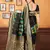 Black woven banarasi saree with blouse