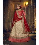 Panetar Bridal Silk Lehenga Choli With Net Dupatta With Unstiched Blouse & Heavy Handwork