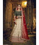 Panetar Bridal Silk Lehenga Choli With Net Dupatta With Unstiched Blouse & Heavy Handwork