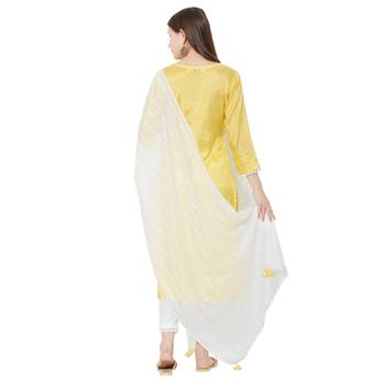 Os by Fourbuttons Womens Viscose Yellow Kurta Set 4