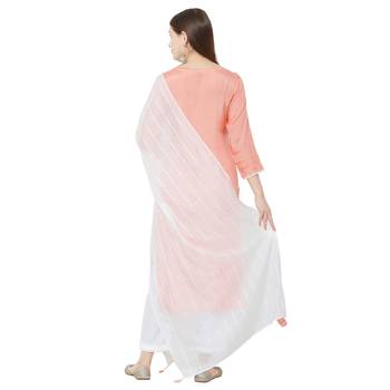 Os by Fourbuttons Womens Viscose Pink Kurta Set 4