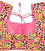 multicolor Kutch Embroidered Cotton Traditional Blouse