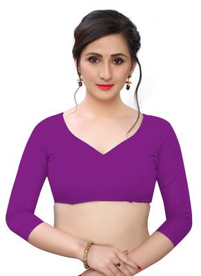 Multicolor woven blended cotton saree with blouse 4