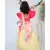 Yellow Lehenga with Pink Choli and Mirror Boti Dupatta