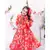 Red floral Gown