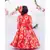 Red floral Gown