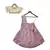Purple Chanderi Lehenga with Yellow Choli and Pink Dupatta