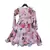 Pastel Peach Floral Print Anarkali