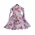 Pastel Peach Floral Print Anarkali
