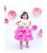 Off White Unicorn Top with Pink Skirt